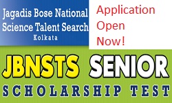 Jagadis Bose National Science Talent Search - Senior Scholarship Test