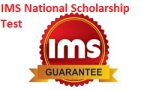 IMS National Scholarship Test 2018