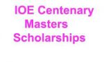 IOE Centenary Masters Scholarships