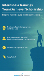 Internshala Trainings Young Achiever Scholarship