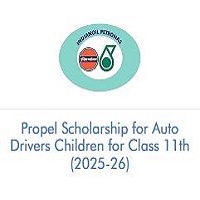 Propel Scholarship for Auto Drivers Children for Class 11th (2025-26)