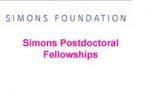 Simons Postdoctoral Fellowships