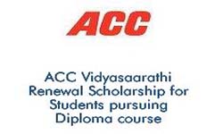 ACC Vidyasaarathi Scholarship for students pursuing Diploma
