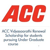 ACC Vidyasaarathi Renewal Scholarship for students pursuing Under Graduate course 2020-2021