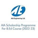 AIA Scholarship Programme For B.Ed Course 2022-23