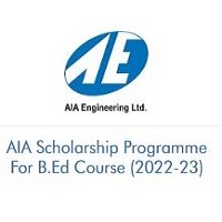 AIA Scholarship Programme For B.Ed Course 2022-23