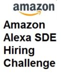 Amazon Alexa SDE Hiring Challenge