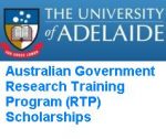 Australian Government Research Training Program (RTP) Scholarships
