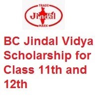 BC Jindal Vidya Scholarship for Class 11th and 12th - 2023-24