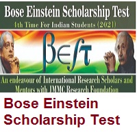 4th Bose Einstein Scholarship Test-BEST For Indian Students 2021