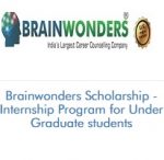 Brainwonders Scholarship – Internship Program for Under Graduate students Brainwonders Scholarship - Internship Program for Under Graduate students