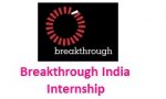 Breakthrough India Internship