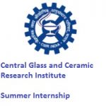 Central Glass and Ceramic Research Institute Summer Internship