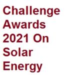 Challenge Awards 2021 On Solar Energy