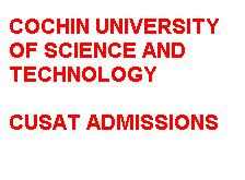 COCHIN UNIVERSITY OF SCIENCE AND TECHNOLOGY CUSAT ADMISSION 2019