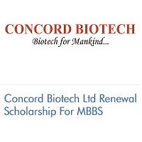 Concord Biotech Ltd Renewal Scholarship For MBBS 2021-2022