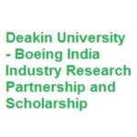 Deakin University - Boeing India Industry Research Partnership and Scholarship