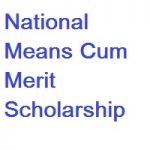 Department of School Education & Literacy National Means Cum Merit Scholarship Department of School Education & Literacy National Means Cum Merit Scholarship