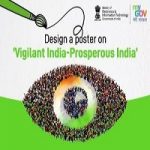 Design a poster on 'Vigilant India - Prosperous India'