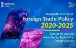 Designing the cover page of Foreign Trade Policy 2020-2025