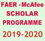 FAER McAfee Scholar Awards 2019-20