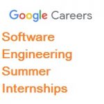 Google Software Engineering Intern-Summer internships