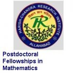 Harish-Chandra Research Institute (HRI) Postdoctoral Fellowships in Mathematics