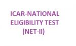 ICAR-NATIONAL ELIGIBILITY TEST (NET-II) – 2018