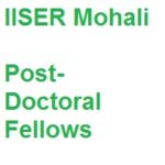 IISER Mohali Post-Doctoral Fellows