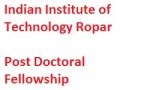 IIT Ropar Post Doctoral Fellowship