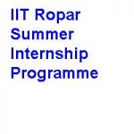 IIT Ropar Summer Internship Programme