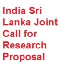India Sri Lanka Joint Call for Research Proposal