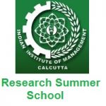 Indian Institute of Management Calcutta Research Summer School 2021