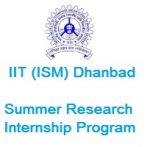 INDIAN INSTITUTE OF TECHNOLOGY (ISM) DHANBAD - SRIP