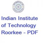 Indian Institute of Technology Roorkee | Department of Chemistry | PDF