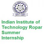 Indian Institute of Technology Ropar Summer Internship