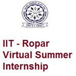 Indian Institute of Technology-Ropar Virtual Summer Internship