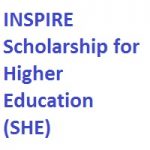INSPIRE Scholarship for Higher Education (SHE)