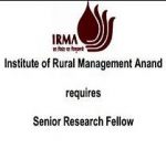 Institute of Rural Management Anand Senior Research Fellowship