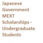Japanese Government MEXT Scholarships - Undergraduate Students