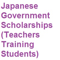 Japanese Government Scholarships - Teachers Training Students