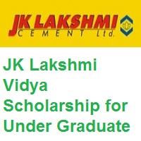 JK Lakshmi Vidya Scholarship for Under Graduate Students 2022-23