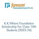 K.K.Vithani Foundation Scholarship For Class 10th Students 2023-24 K.K.Vithani Foundation Scholarship For Class 10th Students 2023-24