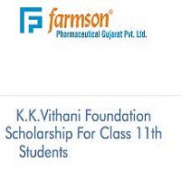 K.K.Vithani Foundation Scholarship For Class 11th Students - 2024-2025