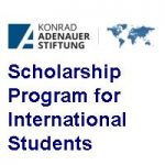 Konrad Adenauer Stiftung Scholarship Program for International Students