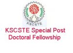 KSCSTE Special Post Doctoral Fellowship KSCSTE Special Post Doctoral Fellowship