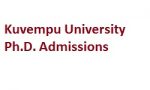 Kuvempu University Ph.D. Admissions Kuvempu University Ph.D. Admissions