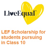 LEF Scholarship for students pursuing in Class 10 (2021-2022)
