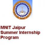Malaviya National Institute of Technology Jaipur Summer Internship