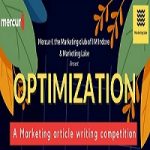 Mercur-I, Marketing club of IIM Indore & Marketing Lake Marketing Article Writing Competition